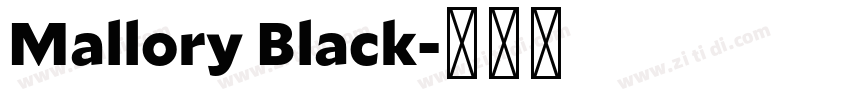 Mallory Black字体转换